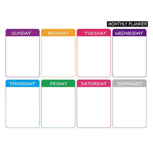 Tableau blanc magnétique effaçable à sec, calendrier mensuel, personnalisable avec logo couleur, impression UV/numérique, aimant de réfrigérateur compatible avec les animaux domestiques - Product Image 4