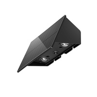 Lampe murale solaire extérieure pour jardin et cour, indice de protection IP54, fonctionnement crépusculaire, usage résidentiel