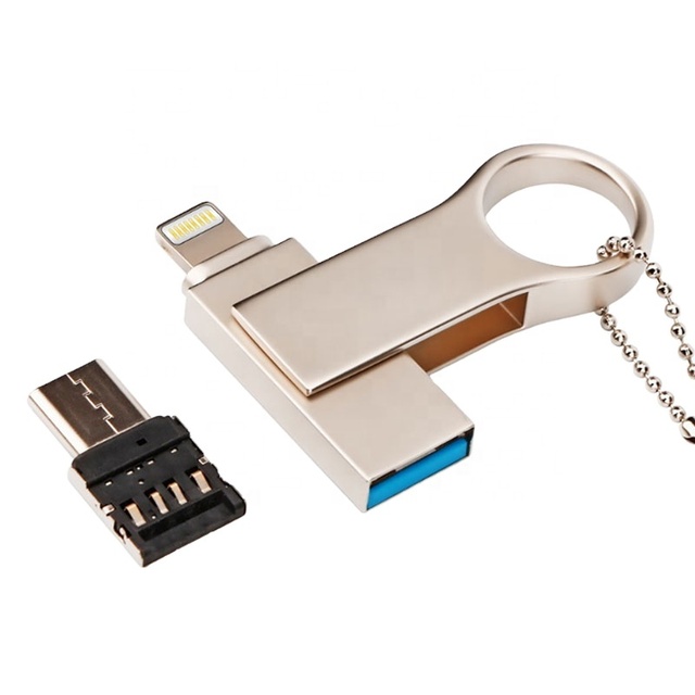 OTG 2 in 1 3.0 Usb Flash Drive 64gb 32gb 16gb Usb 2.0 Mini Pen Drives 128gb 64gb Pendrives for Pc Ios and Android Phones