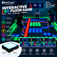 Vente chaude : Jeu interactif LED au sol, piste de danse LED interactive pour boîte de nuit, jeu d'activation pour enfants, divertissement pour salle de danse