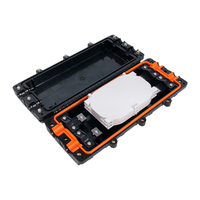 96 Core Fiber Optic Splice Closure Max 4 Trays FTTH 2 Inlet 2 Outlet ABS Mechanical Sealing Waterproof Temperature Range