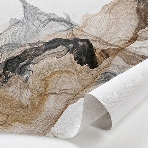 Peinture murale personnalisée en encre de style japonais, paysage zen sur toile, papier peint <span class=keywords><strong>mural</strong></span> pour salon, chambre à coucher, hôtel - Product Image 2
