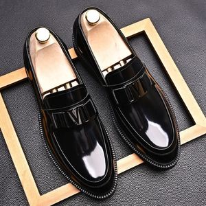Chaussures en cuir pour hommes de haute qualité, décontractées et élégantes, à plateforme et bout rond - Product Image 2