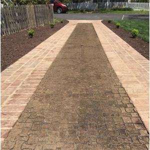 شبكة كشكشة عشب بلاستيكية من البولي إيثيلين عالي الكثافة 20 لترًا × 20 واطًا × 1.8 بوصة عمق شبكة خضراء قابلة للإزالة لخارج ساحة الركن شبكة راصفات العشب - Product Image 2