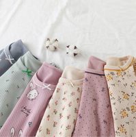 Ensemble pyjama en coton biologique pour filles, tenue thermique, vêtement pour enfants, chemise de nuit, manches longues pour l'hiver, vente en gros,