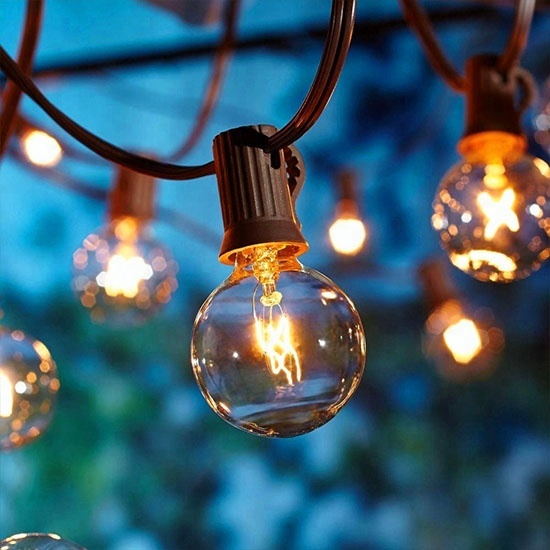 Hot Selling G40 Outdoor Weatherproof Tungsten String Bulb Light Holiday Lights Christmas