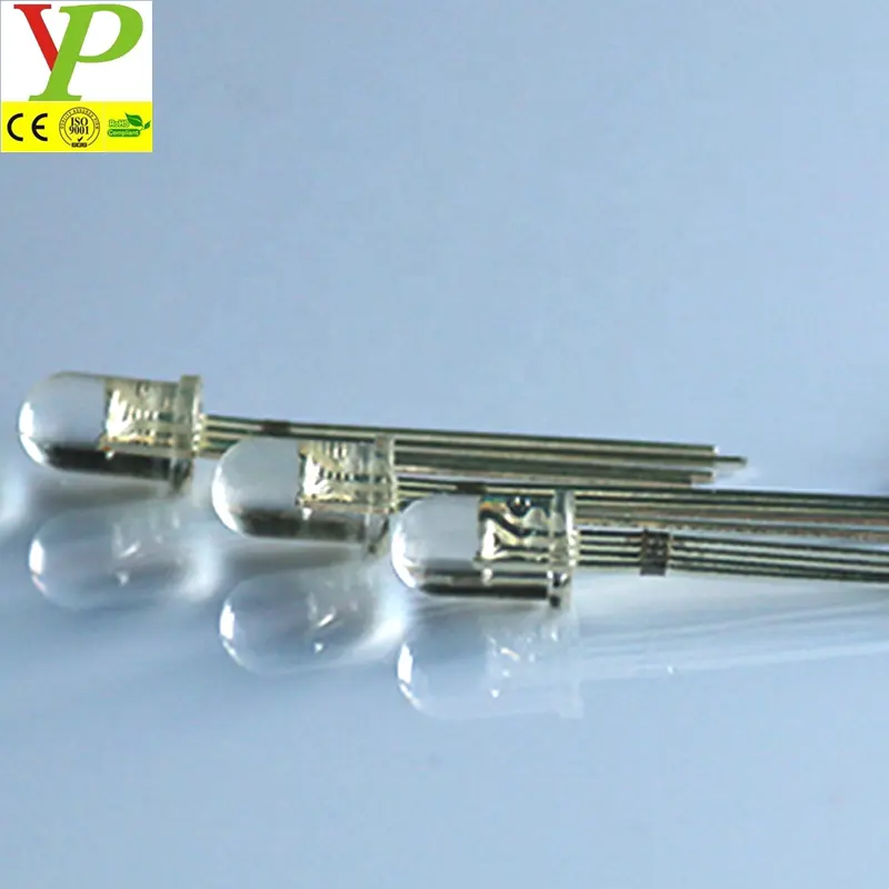 China marketplace normal/super bright transparent tricolor 3mm 5mm 8mm 10mm 4 pin RGB LED Diode common anode or cathode