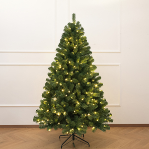 <b>Lighted</b> Dense PVC Christmas <b>Tree</b>, Full Sizes Available, Floor-Standing Automatic <b>Tree</b> for Living Room, Hotel & Mall Decoration - Product Image 1