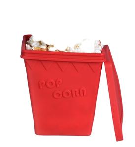Recipiente Moderno Rectangular de Silicona para Palomitas de Maíz, Apto para Microondas, con Tapa, para Alimentos - Product Image 1