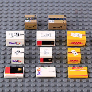 Brickpanda Miniature Express Boxes, blocs de construction, jouets d'assemblage à petites particules pour accessoires de rangement - Product Image 2