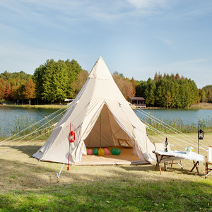 Tente de glamping en toile d'extérieur, tente <span class=keywords><strong>tipi</strong></span> imperméable, tente <span class=keywords><strong>tipi</strong></span> <span class=keywords><strong>adulte</strong></span> grande taille 5m, tentes de mariage - Product Image 2