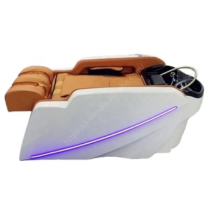 KISEN Nouveauté Mobilier de Salon de Beauté : Fauteuil de Lavage Capillaire Électrique avec Massage et Bac de Lavage pour Soins du Visage et Spa - Product Image 1