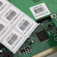 Autocollants personnalisés pour étiquettes de caméra en PET résistant aux hautes températures pour circuits imprimés PCB 37*37mm