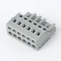 Paire de borniers de câblage rapide 5.0mm MCS Type de presse à tirer Connexion mâle-femelle sans vis pour applications électriques