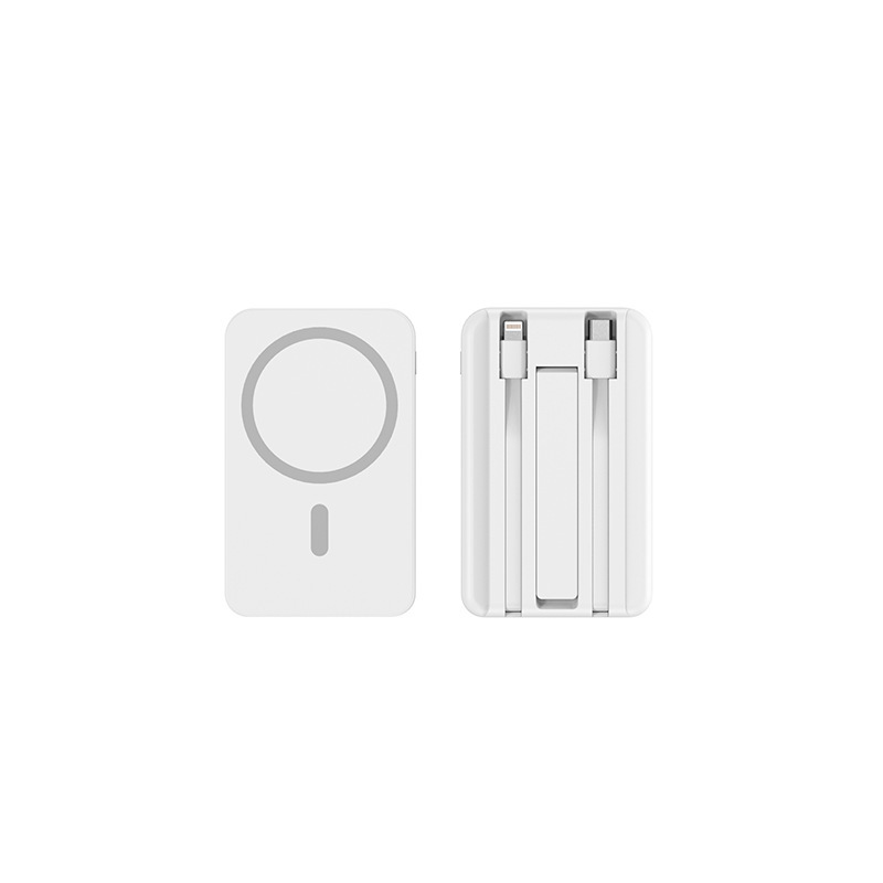 สีขาว [เครื่องชาร์จไร้สาย 5W, 10.5W พร้อมสายเคเบิลในตัว]