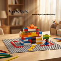 Base de Bloques de Construcción de Partículas Pequeñas 32x32, Ladrillos de Pared de Plástico para Ensamblar DIY/MOC