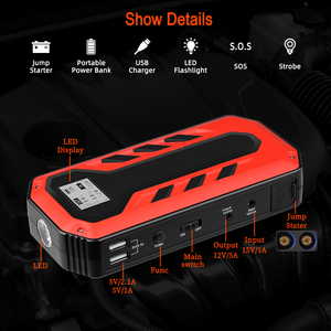Arrancador de Coches Rápido de 12V, Banco de Energía de 12000mAh, Batería de Emergencia, Arrancador de Batería de Litio, Cargador de Rescate - Product Image 6
