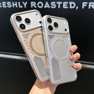 Funda Magnética Refrigerante con Diseño de Panal de Abeja, Estilo Punk, para iPhone 17 16 15 14 Pro Max, Transpirable, Texturizada, con Ventilación - Product Image 3