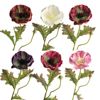 Fleurs artificielles réalistes en silicone et mousse, faites à la main, pour la décoration intérieure, idéales pour la Fête des Mères et Thanksgiving