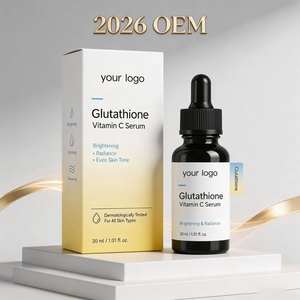 Ampoule de sérum hydratante et antioxydante OEM à la vitamine C, glutathion et acide hyaluronique pour le visage, usage professionnel et domestique, soin de la peau ODM - Product Image 1