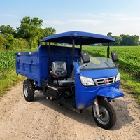 Tricycle diesel de chantier, le meilleur pour le transport de marchandises, puissant et économique, tricycle motorisé basculant pour le chargement, fabricants