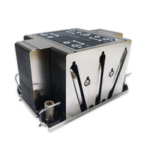 Refroidisseur de processeur pour serveur 2U 250W TDP avec caloducs pour processeurs Intel FCLGA 4189 Xeon Scalable, ailettes en aluminium soudées, solution de refroidissement par air