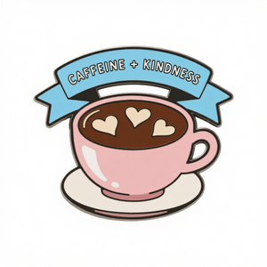 Pin de esmalte de cafetería de dibujos animados | Insignia de solapa de edificio de café lindo OEM Insignia de solapa de Barista de café lindo Proveedor OEM - Product Image 5