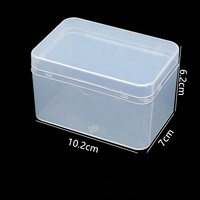 Boîtes de rangement en plastique transparent avec couvercle, petites perles, emballage pour ongles, lunettes, bijoux, autocollants, pierres précieuses, montres, boucles d'oreilles, bagues