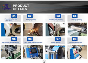 Xieli macchinari completamente automatico nuova rettificatrice Centerless piccola smerigliatrice senza centri ruota libera/piastra di guida - Product Image 4