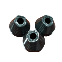 Cone de nez en fibre de carbone haute résistance, couvercle conique personnalisé pour les pièces de carénage avant d'avion RC et de drone