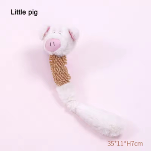 Jouets à mâcher pour chiens en peluche écologiques et mignons, ensemble durable pour le nettoyage des dents, interactifs et couineurs, pour chiens de taille moyenne à grande, intérieur/extérieur - Product Image 3