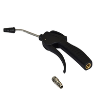Pistolet de soufflage d'atelier U-NAI -818 en acier inoxydable de 8 mm, tube de 100 mm de long, pour le nettoyage multi-usages des zones sensibles