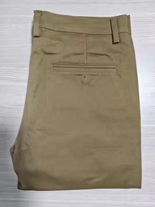 Herren <span class=keywords><strong>Khaki</strong></span> Hose Elastic Stretch Twill Business Formelle Hose mit geradem Bein XL Size Casual Herren hose - Product Image 5