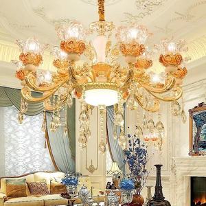 モダンなホテルの部屋の照明装飾光沢デザイナーランプLedクリスタルシャンデリア高級ファンシーペンダントライト家庭用家具 - Product Image 3