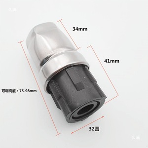 Có thể điều chỉnh thiết kế hiện đại Ống Vuông bàn chân thép không gỉ & nhựa cắm cho cà phê sofa bảng bảng gỗ phong cách Ghế chân - Product Image 4