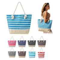 Sac de plage en toile surdimensionné personnalisé avec broderie et chaînes - Sac de shopping réutilisable