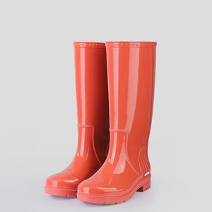 <span class=keywords><strong>Bottes</strong></span> <span class=keywords><strong>de</strong></span> <span class=keywords><strong>pluie</strong></span> tendance pour femmes, chaussures aquatiques à tige haute avec semelle intérieure en EVA, imperméables, antidérapantes, chaussures <span class=keywords><strong>de</strong></span> travail en caoutchouc - Product Image 4