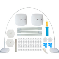 Ensemble de support de ballon réglable avec socle gonflable Wate Clip de fête de ballon support d'arche colonne de ballon de ballon