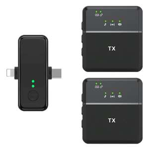 Прямая поставка SX31 3 в 1 Lavalier 2,4G беспроводной шумоподавляющий микрофон с двойным передатчиком + приемником - Product Image 1