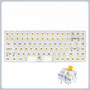 Nhà Máy Bán buôn Vàng trục 84 phím chơi game Bàn phím RGB Backlit Hotswap trong suốt Keycap chơi game cơ khí bàn phím - Product Image 5