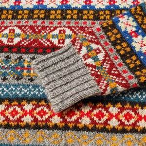 Maglione in Jacquard personalizzato OEM & ODM islandese - Product Image 1