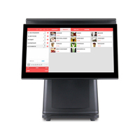 Terminal de point de vente tactile capacitif 10 points GSAN 15,6 pouces tout-en-un Android 2 Go de RAM 64 Go de SSD pour restaurant