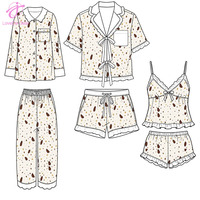 Pyjamas personnalisés en coton, bambou et modal pour femmes, vêtements de maison doux, vêtements de détente, pyjamas pour femmes, ensembles de pyjamas pour femmes, vêtements