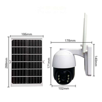 Nouvelle conception de caméra sans fil 4MP avec audio bidirectionnel, vision nocturne à 360 degrés pour une utilisation en extérieur, intégrée à des lampes solaires