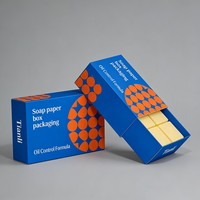 Cajas de Papel Blanco para Jabón con Diseño Personalizado de Impresión Digital, Precios Bajos, para Barras de Jabón, Venta al por Mayor