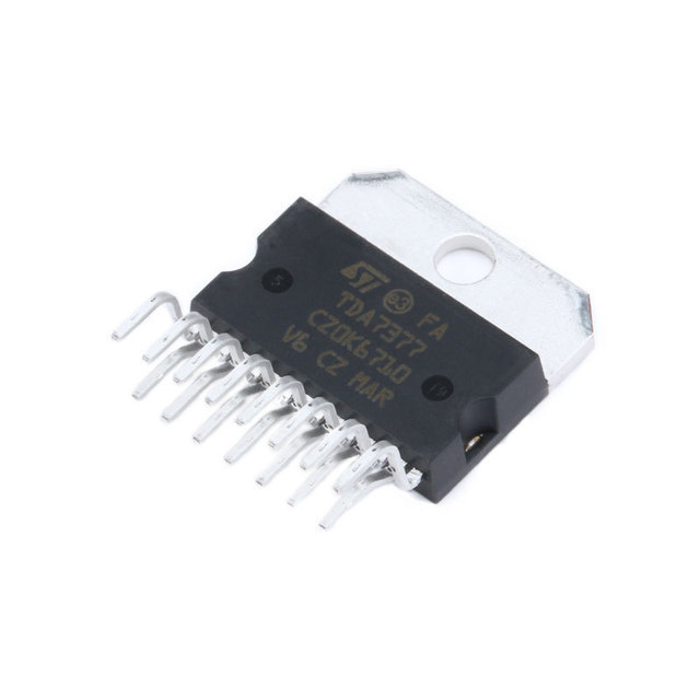 Through-hole TDA7377 ZIP-15P dual BTL four-channel power amplifier IC chip for car radio