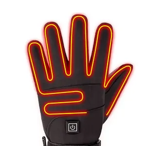 USB elektrische beheizte Handschuhe 4000 MAh wiederauf ladbarer batterie betriebener Hand wärmer für die Jagd Angeln Skifahren Motorrad Radfahren