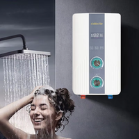 Chauffe-eau électrique instantané mural sans réservoir avec affichage numérique, chauffage rapide pour hôtel, maison, appartement, salle de bain, douche