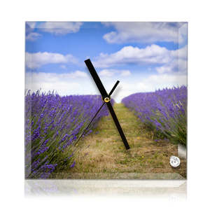 Courage ขายร้อน 20*20 ซม.ที่กําหนดเองสไตล์หรูหราสร้างสรรค์ตกแต่งบ้านสแควร์ระเหิดเปล่ากรอบรูปแก้วนาฬิกา - Product Image 5