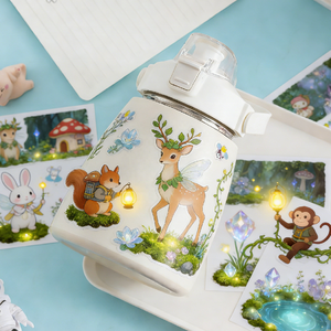 <span class=keywords><strong>Adesivi</strong></span> di Carta con Cartoni Animati per Bambini, Animali Selvatici, Faccine, Stelle, Natale, Compleanno - Product Image 2